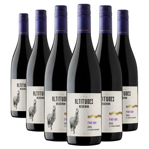 Case of 6 Altitudes Reserva Pinot Noir 75cl Red Wine